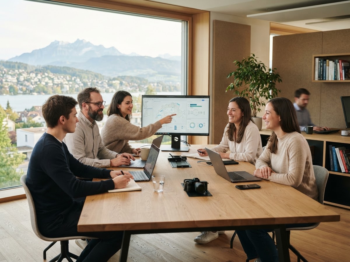 Echo der Schweiz Arbeitsumgebung mit Fokus auf datenbasierte Finanzanalyse